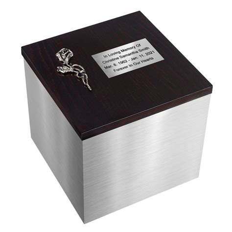 metal box urn|box for ashes called.